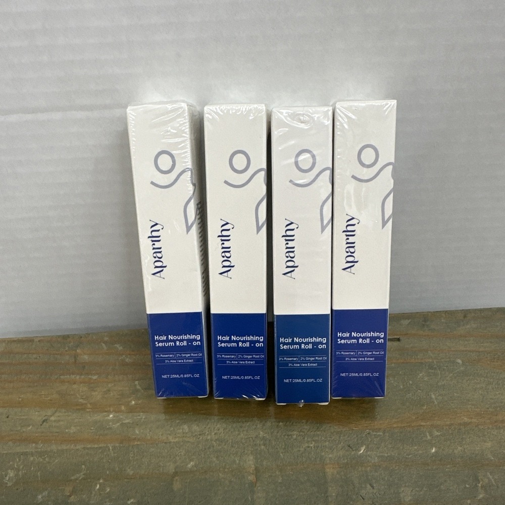 Aparthy Roll-On Hair Nourishing Serum 25 mL/0.85 fl oz Lot of 4